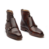 Knight Double Monk Boot Chestnut Museum Calf Hand Welted New Age