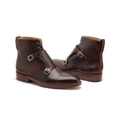 Knight Double Monk Boot Chestnut Museum Calf Hand Welted New Age