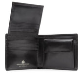 Eight credit card wallet with coin purse – Ebony Black