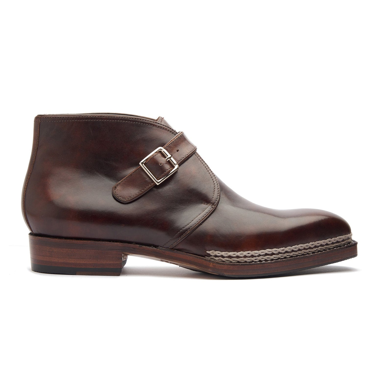 Veyron X Single Monk Chukka Boot Chestnut Museum Calf New Age