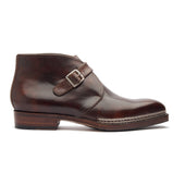 Veyron-X, Single Monk Chukka Boot - Chestnut Museum Calf | New Age