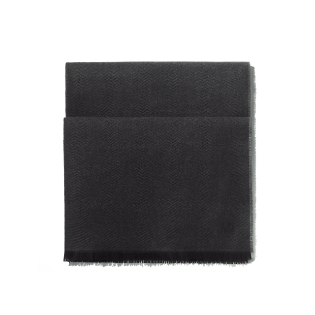 Herringbone Cashmere Scarf[Herringbone Dark Grey Cashmere]