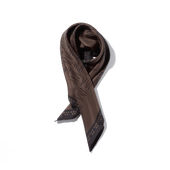 Silk Scarf[Dark Brown Silk]