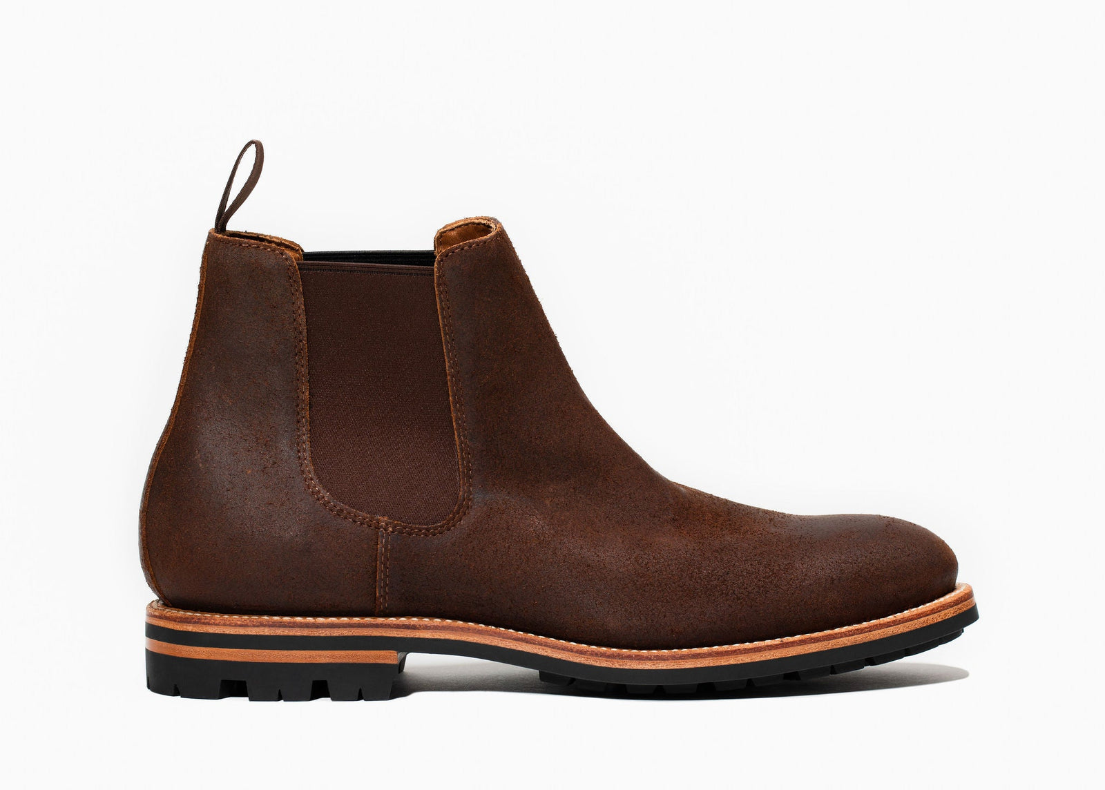 Chelsea Boot Dark Oak Roughout