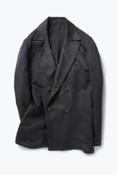 Double Breasted Shirt Jacket Brushed Winter Silk