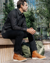 Iron Heart Int'l x Wesco® - 8" Domain Jobmaster® Boot - British Tan. The "Journeyman"