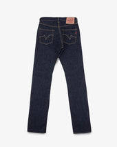 14oz Broken Twill Selvedge Denim Slim Cut Jeans - Indigo