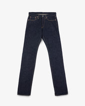 14oz Broken Twill Selvedge Denim Slim Cut Jeans - Indigo