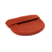 Ribbed Hat In Harissa 4 Ply Pure Cashmere