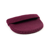 Ribbed Hat In Damson Burgundy 4 Ply Geelong Wool