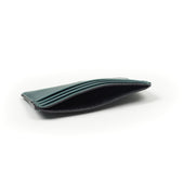 Humphrey Double Sided Card Case In Green Leather