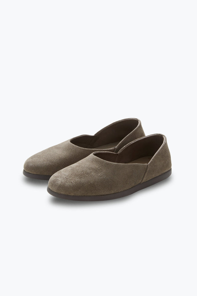 Slipper (Taupe Suede)
