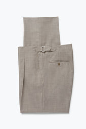 Single Pleat Trouser Undyed Wool