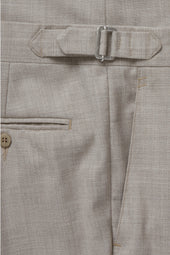 Single Pleat Trouser Undyed Wool