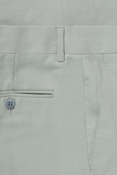 Plain Front Trouser Cotton Linen Twill