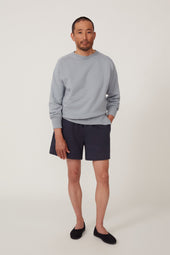 Side Button Crewneck Sweatshirt (Cloud Cotton Terry)