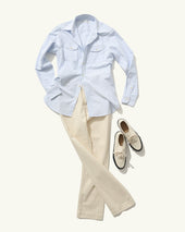 R Shirt In Classic Stripe Oxford