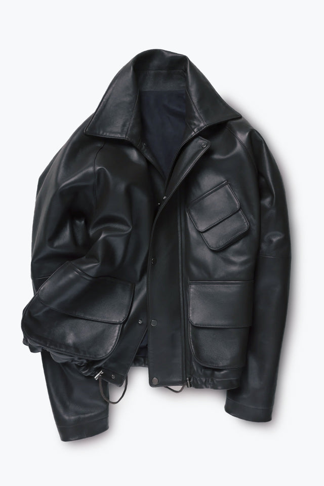 Field Blouson (Black Plongé Leather)