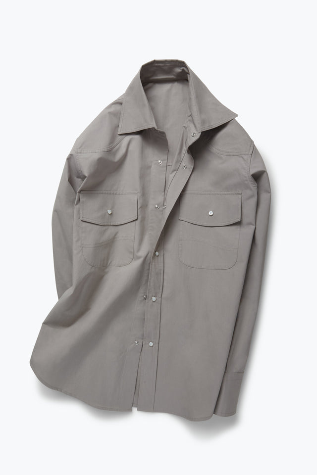 Wave Shirt (Lichen Cotton Poplin)