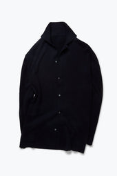 Knit Shirt (Navy Wool Silk)