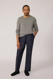 Long Sleeve Knit T-Shirt (Sage Cashmere)