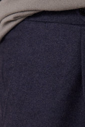 Single Pleat Trouser Moss Flannel