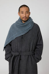 Scarf (Indigo Merino Wool)