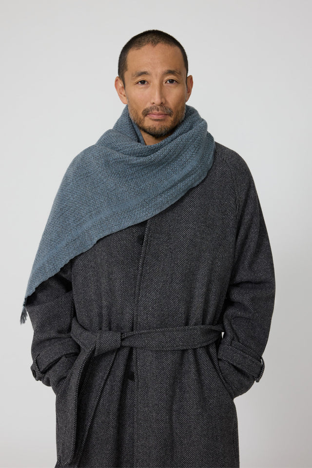 Scarf (Indigo Merino Wool)