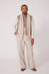 Knit Scarf Undyed Cashmere