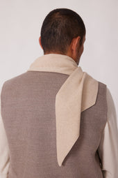 Knit Scarf Undyed Cashmere