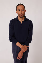 Long Sleeve Polo Cashmere