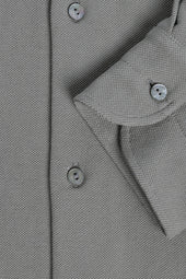 Spread Collar Double Cotton Pique