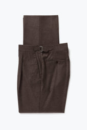 Single Pleat Trouser Wool Cashmere Flannel