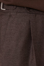 Single Pleat Trouser Wool Cashmere Flannel