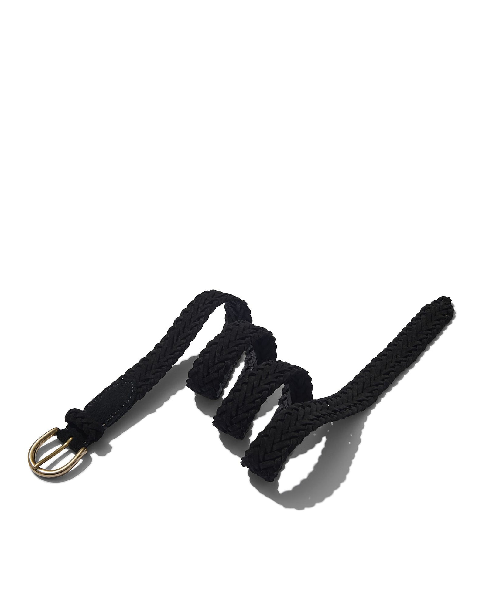 Woven Belt In Suede
