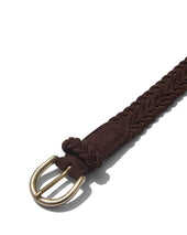 Woven Belt In Suede