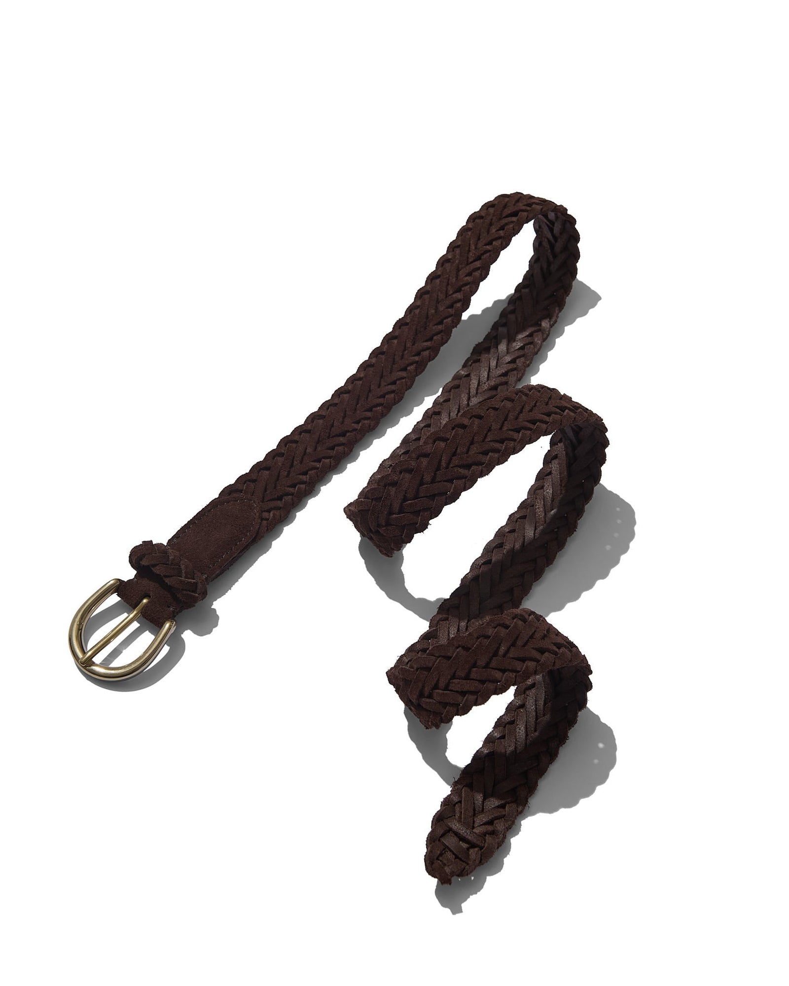 Woven Belt In Suede