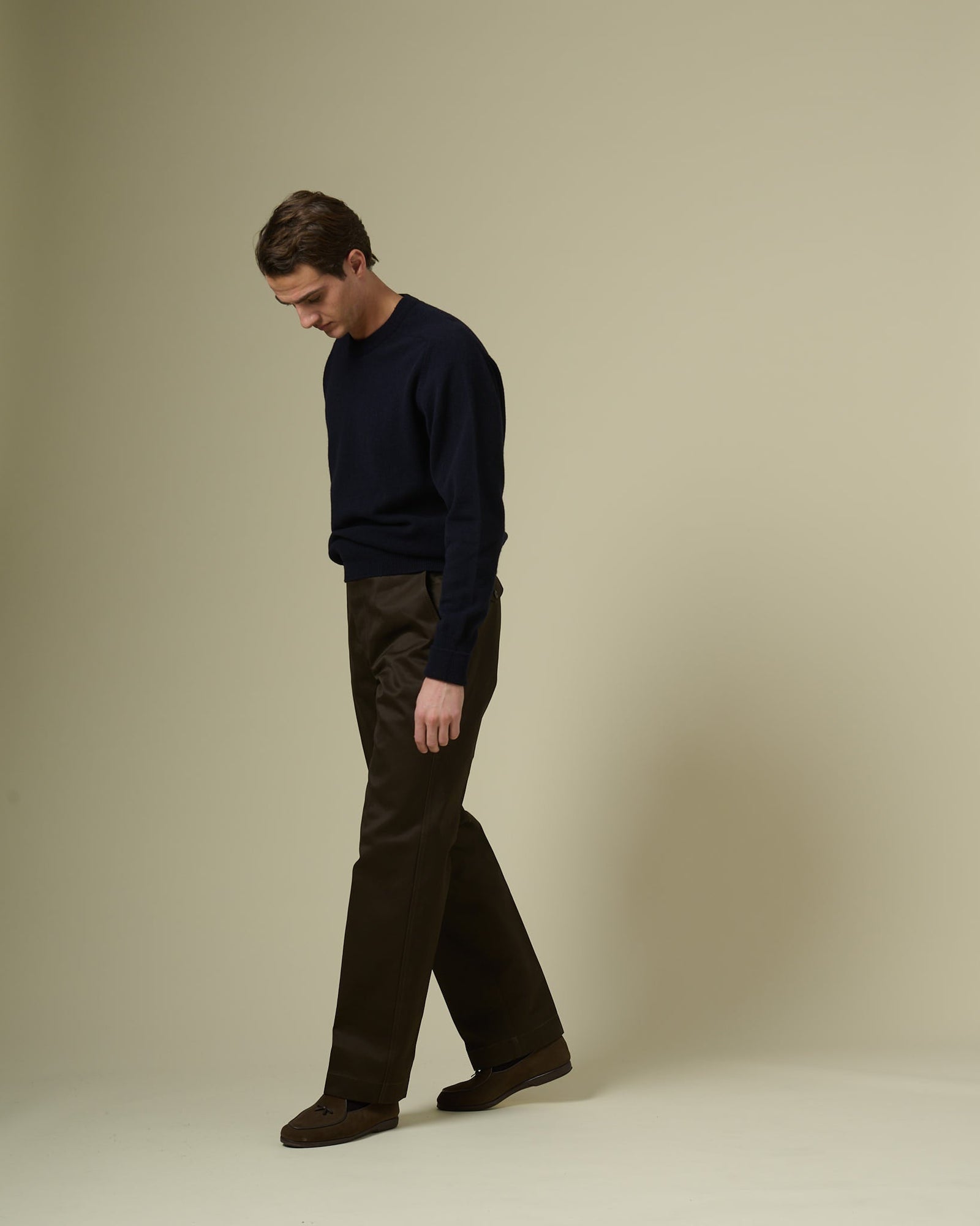 Officer S Chino In Dark Brown