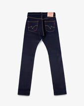25oz Selvedge Denim Slim Cut Jeans - Indigo/Black