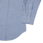 Classic Oxford Cloth Button Down Shirt In Reverse Stripe White