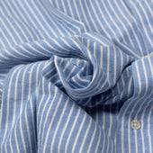 Classic Oxford Cloth Button Down Shirt In Reverse Stripe White