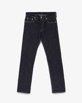19oz Left Hand Twill Selvedge Denim Slim Straight Cut Jeans - Indigo