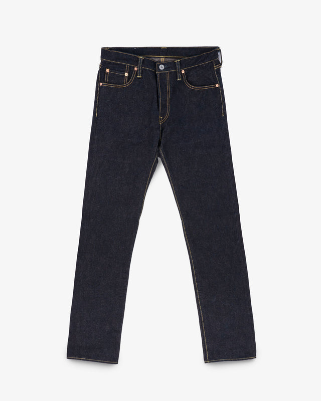 19oz Left Hand Twill Selvedge Denim Slim Straight Cut Jeans - Indigo