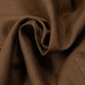 X Sartoria Carrara Ultra Light Unlined Jacket In Drapers Brown Linen