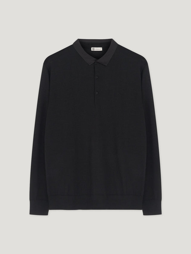 Black Smoking Polo Shirt