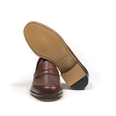 Aurland Penny Loafer In Oak Brown Calf