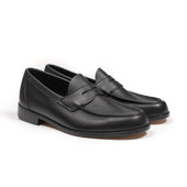 Aurland penny loafer in black calf