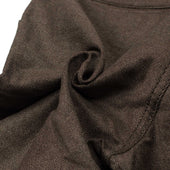 Flat Front Chinos In Brown Wabash Stripe Japanese Cotton