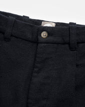 Jian Single Pleat Pant Blavy Handspun Cotton Canvas