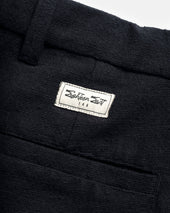Jian Single Pleat Pant Blavy Handspun Cotton Canvas